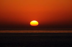 海外旅行,韓国,客船,船,船旅,大浴場,夕日,ビール,湯上り,免税ビール,免税店,